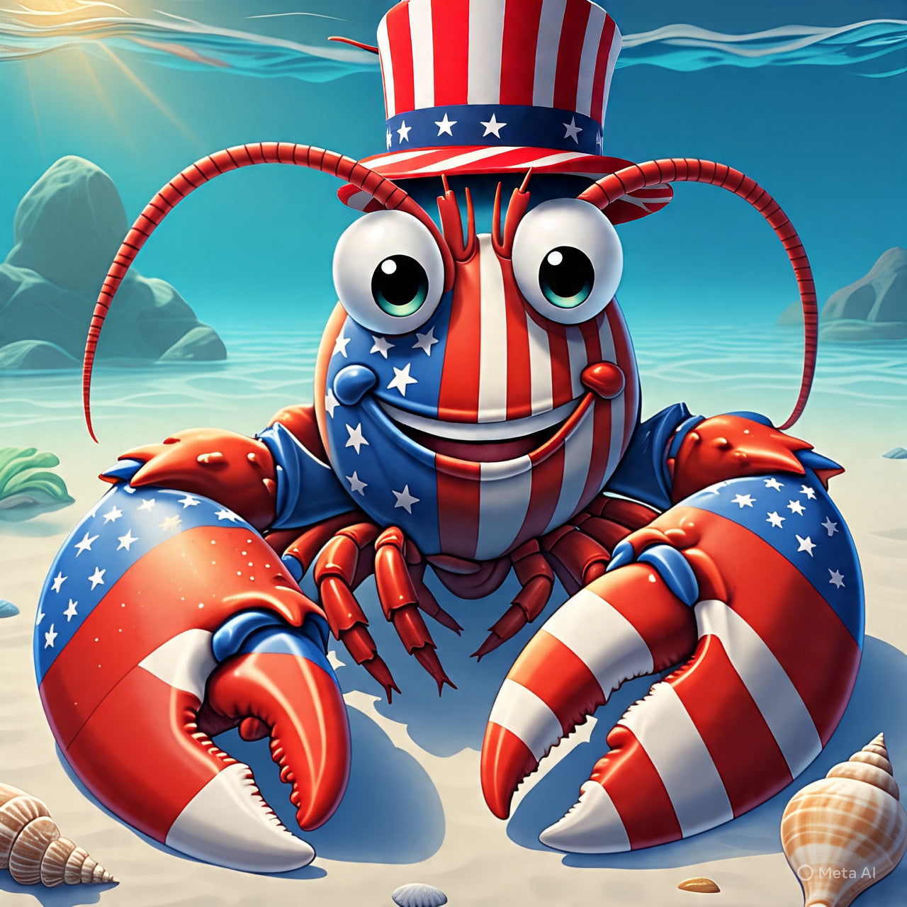American Flag Lobster - 4th of July
