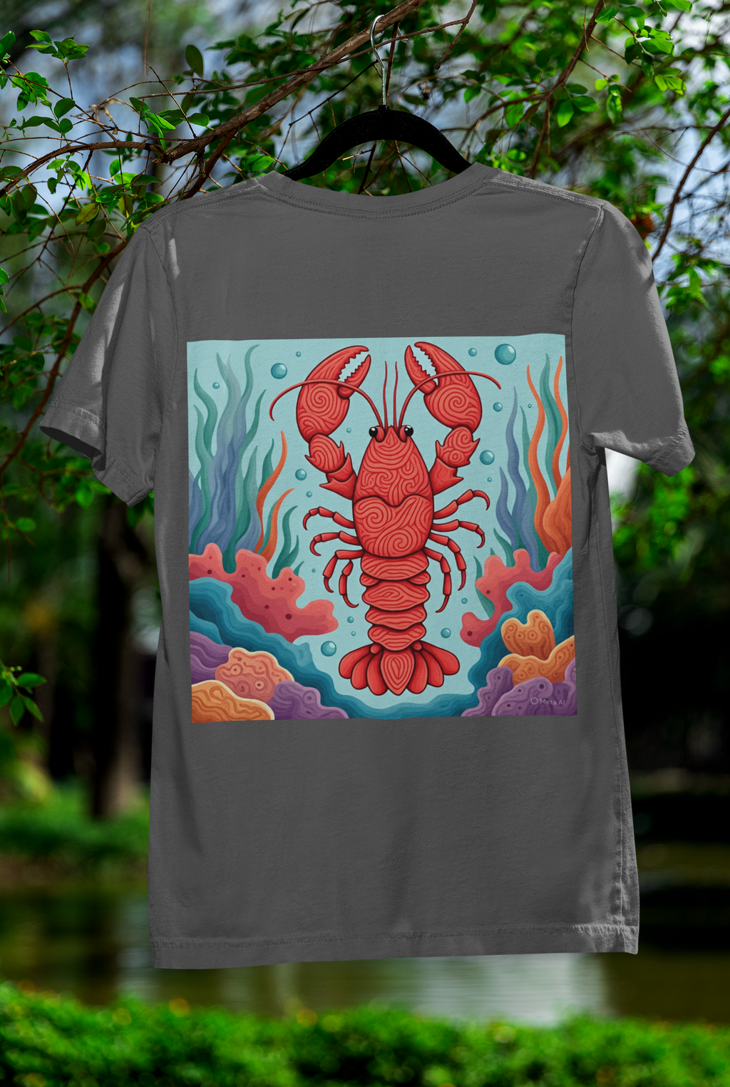Squiggly Lobster in Ocean