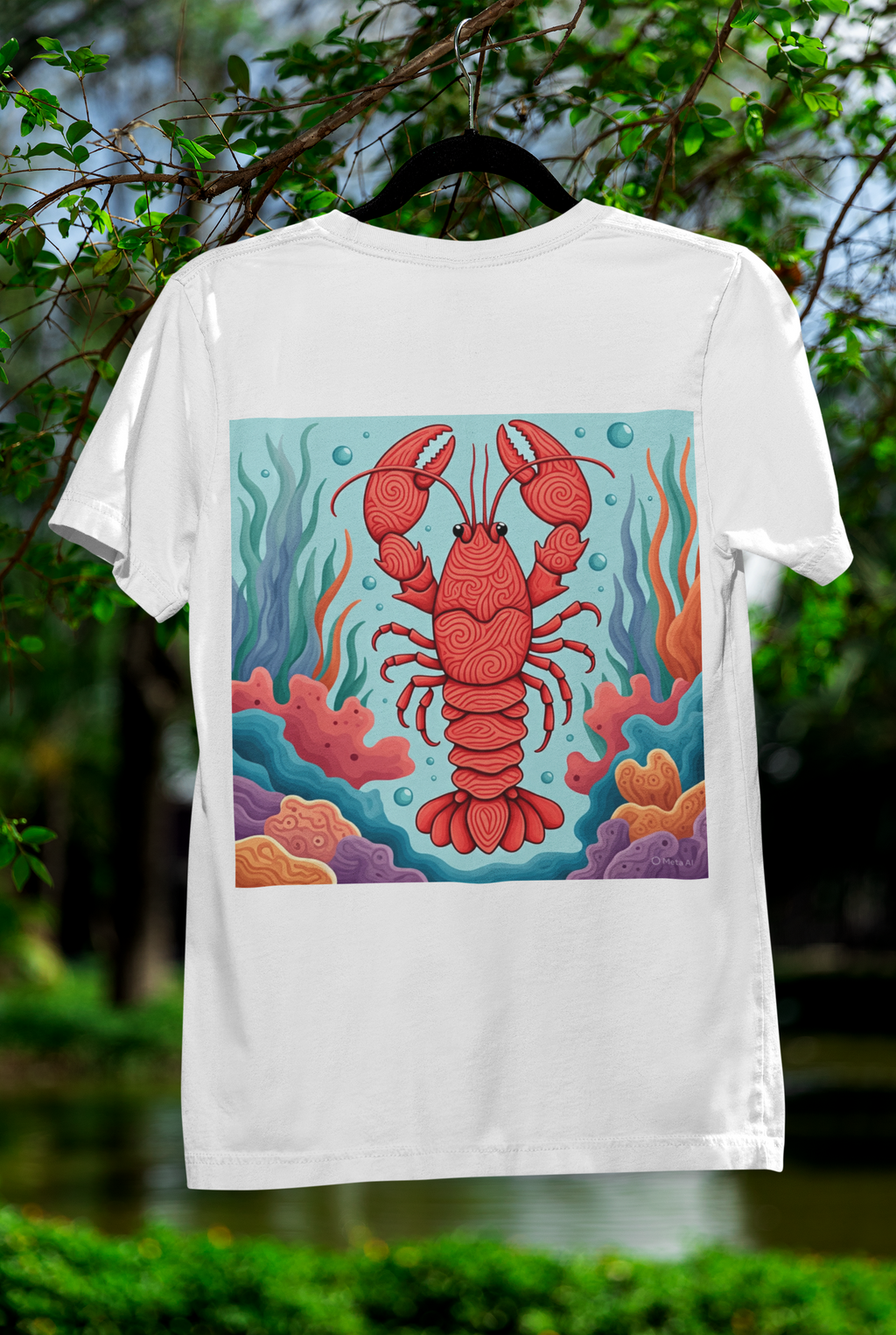 Squiggly Lobster in Ocean