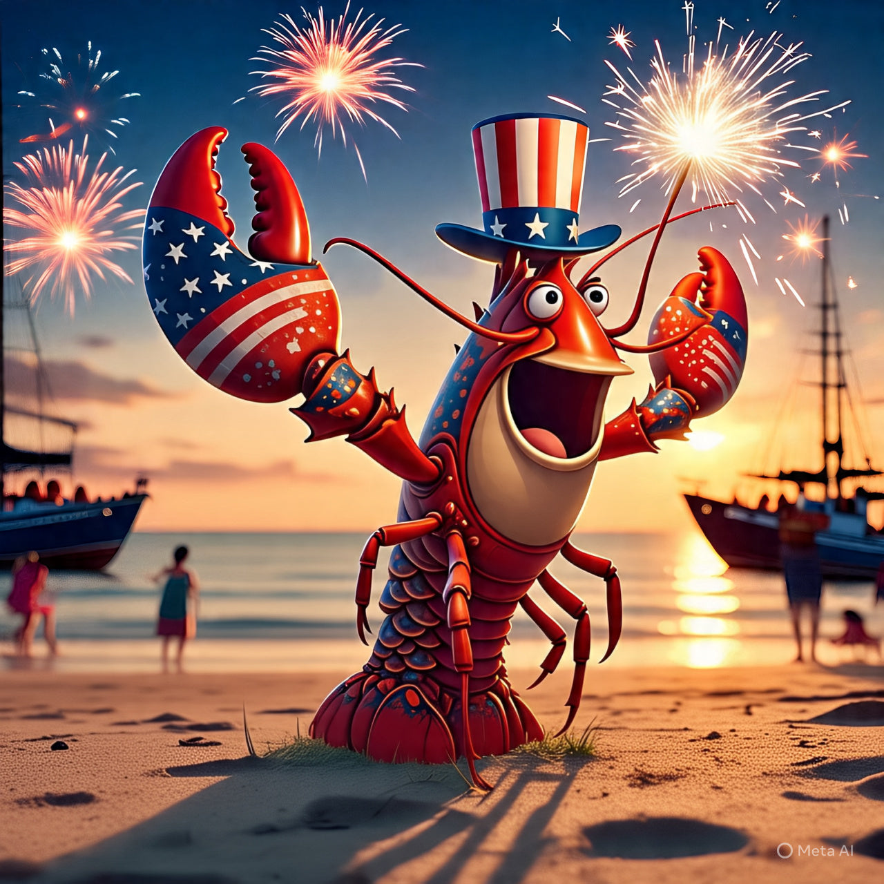 Fireworks Lobster - 4th of July