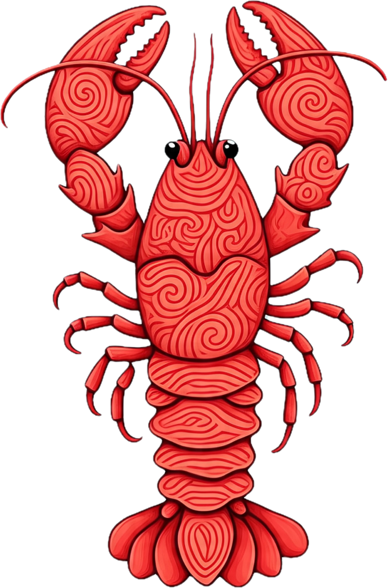 Squiggly Line Lobster